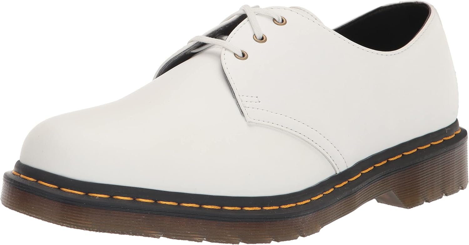 

Dr. Martens Unisex-Adult Vegan 1461 Oxford, Optical White Kemble Pu