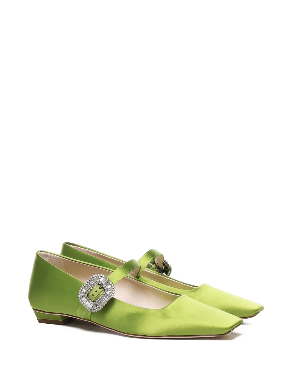 Балетки Мэри Джейн Belle Vivier Roger Vivier, зеленый — фото 2