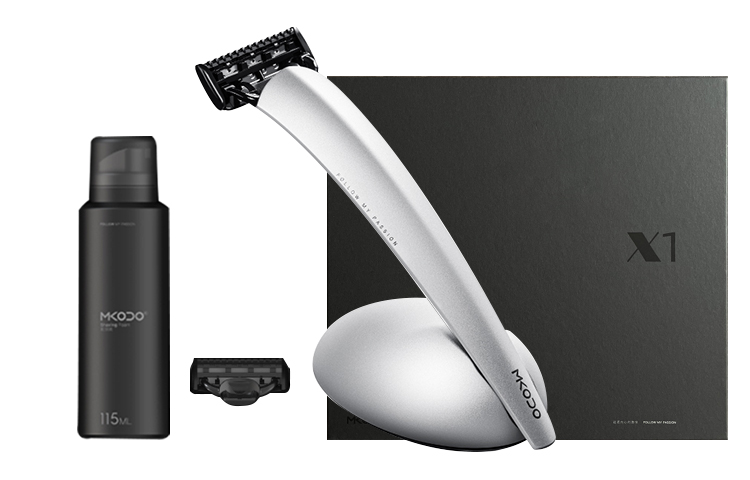 

Мужские инструменты для бритья Mkodo, серебро