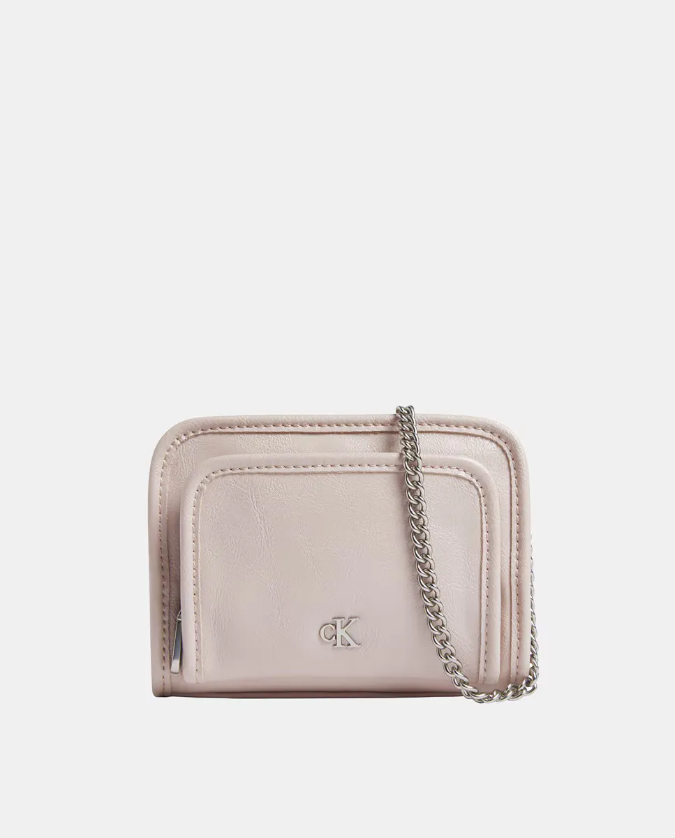 

Маленькая цепная сумка Calvin Klein, розовый