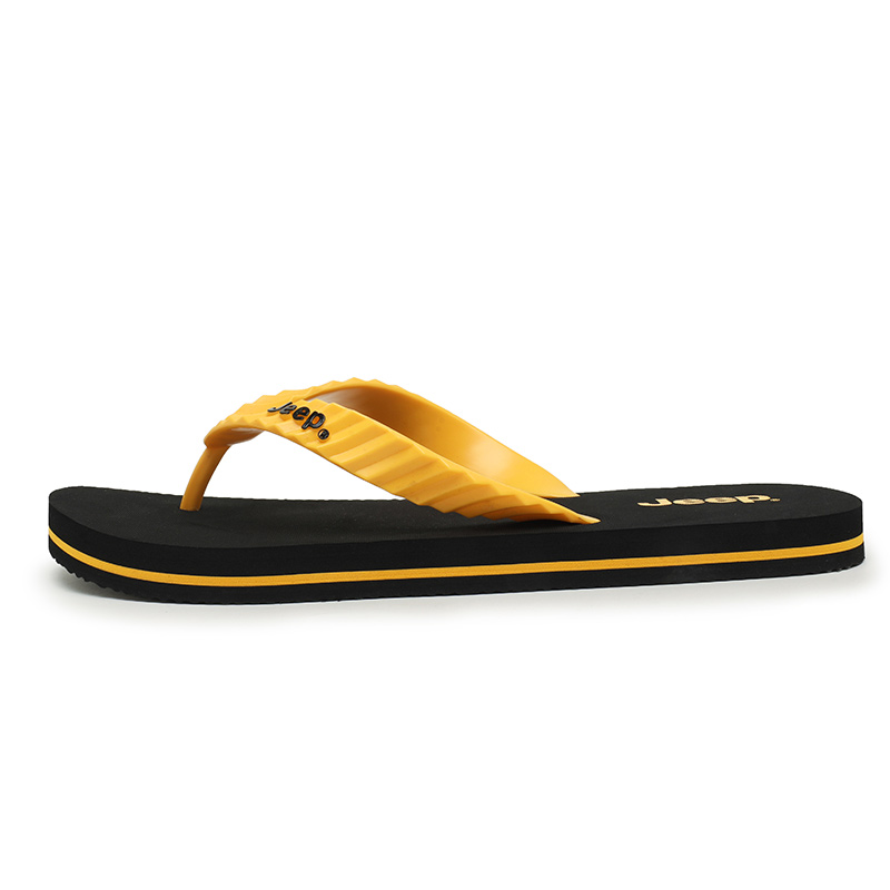 

Jeep Мужские шлепанцы на резиновой подошве жёлтые, цвет Yellow