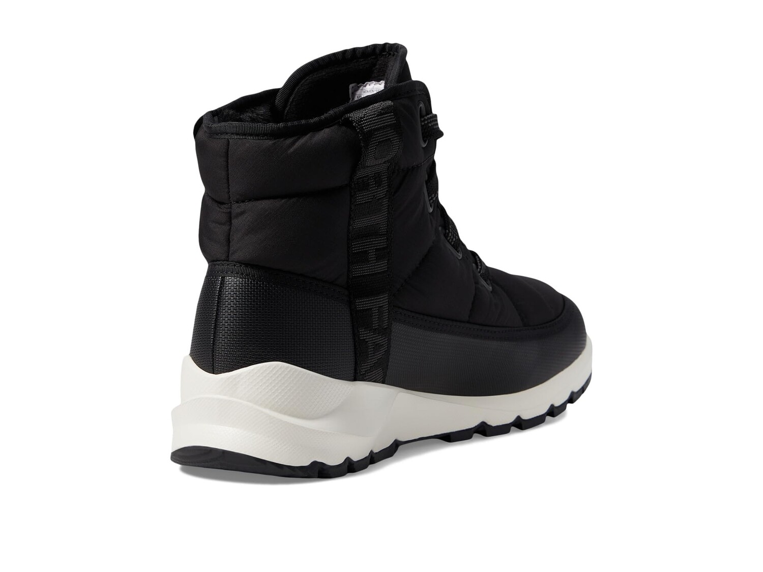 Женские ботинки The North Face ThermoBall Luxe WP стеганые на шнуровке, черный — фото 2