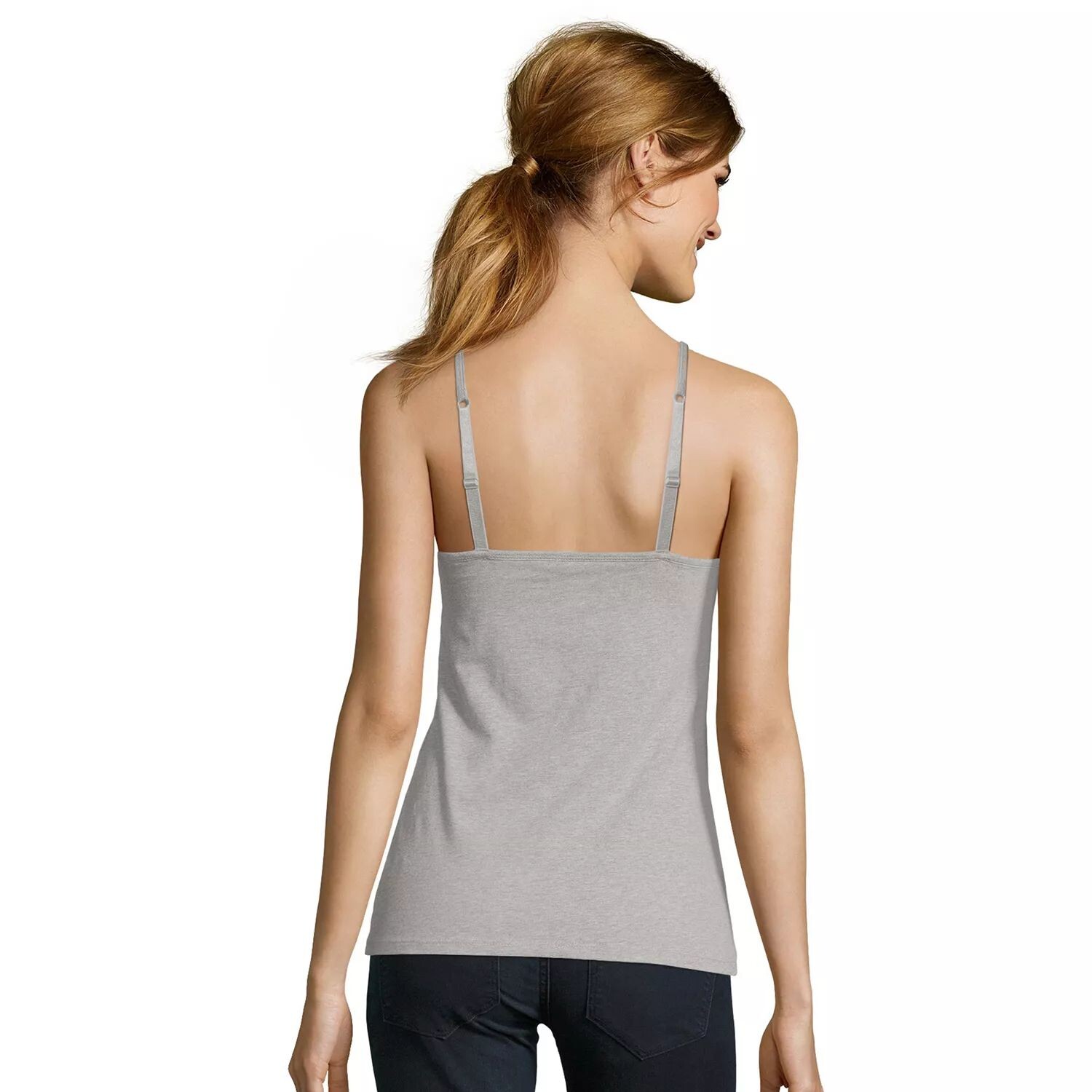 

Женская майка из эластичного хлопка Hanes Hanes, белый