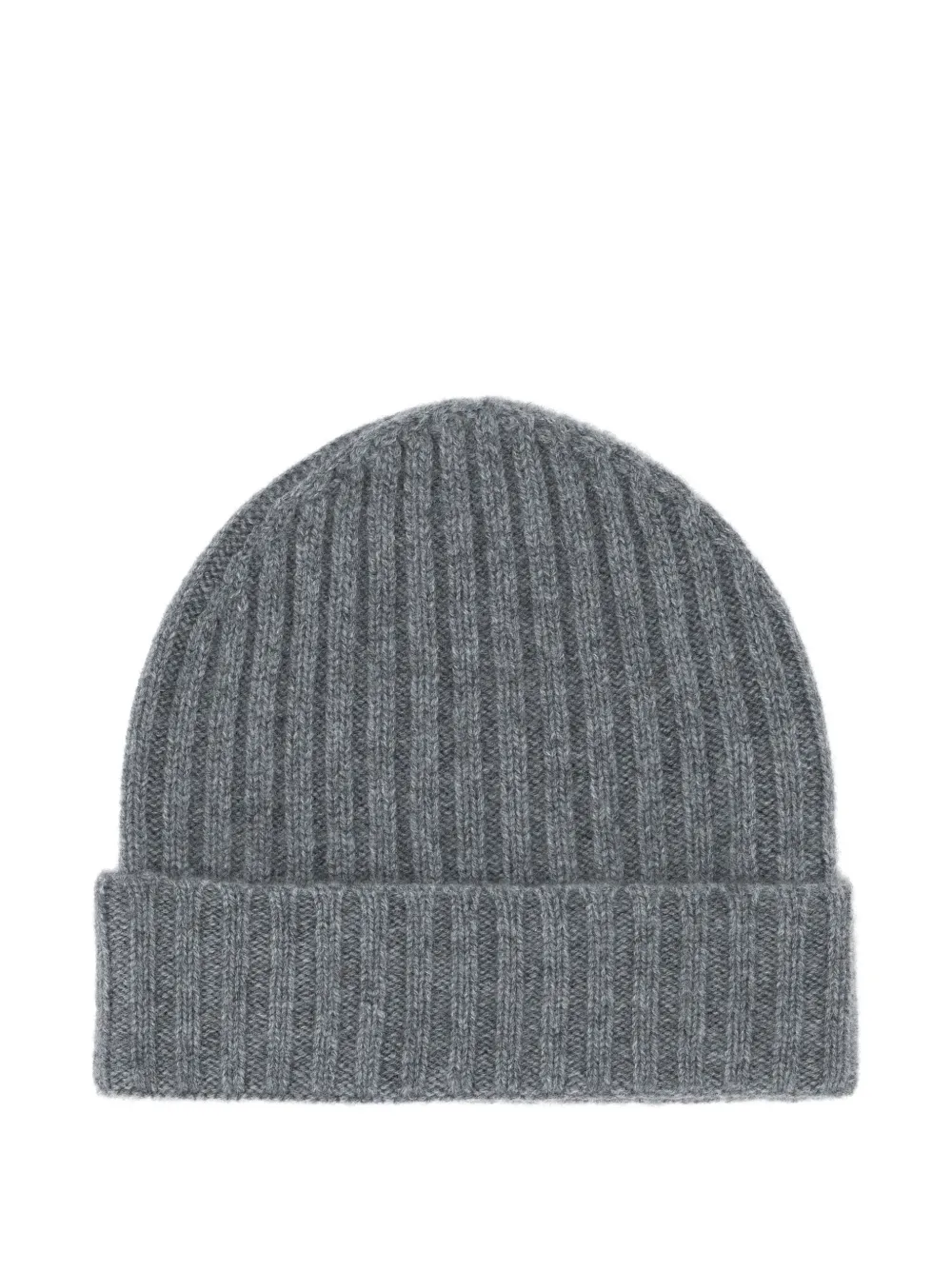 

Кашемировая шапка бини в рубчик Boggi Milano, серый