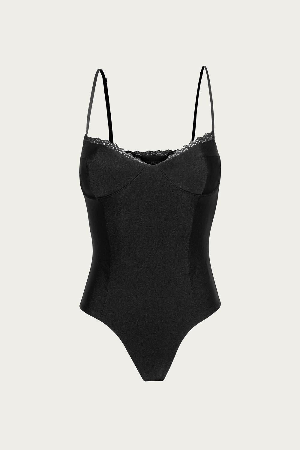 

Боди Liam Fitted в цвете Noir AFRM