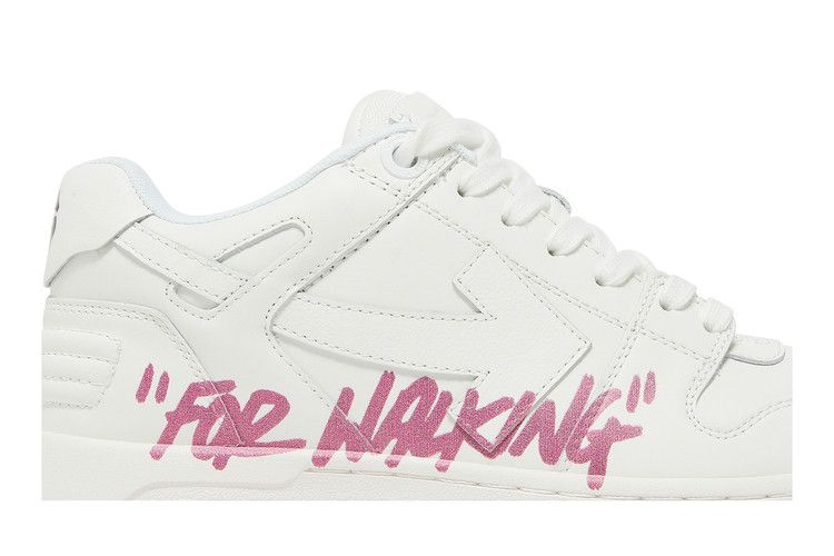 Кроссовки Off-White Off-White Wmns Out of Office 'For Walking - White Fuchsia', белый — фото 3