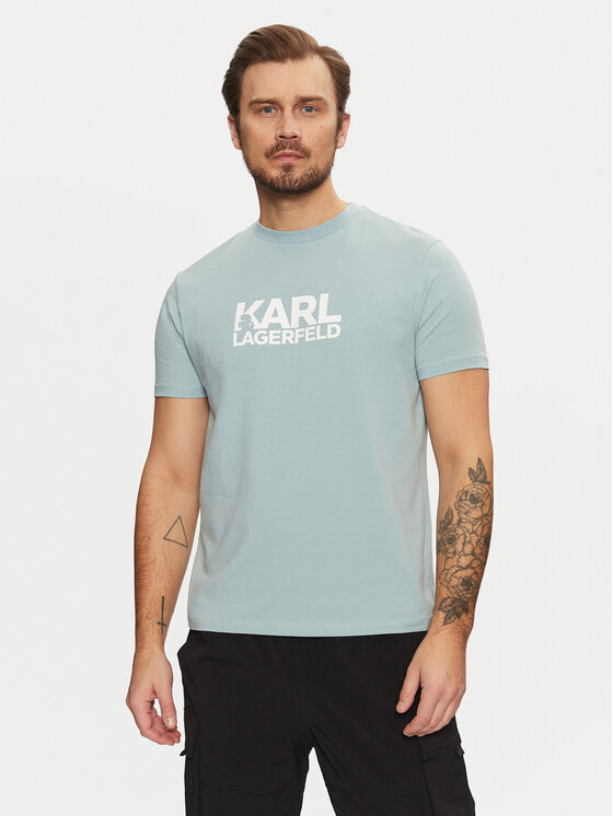 

Футболка обычного кроя 755087 551235 Karl Lagerfeld, голубой