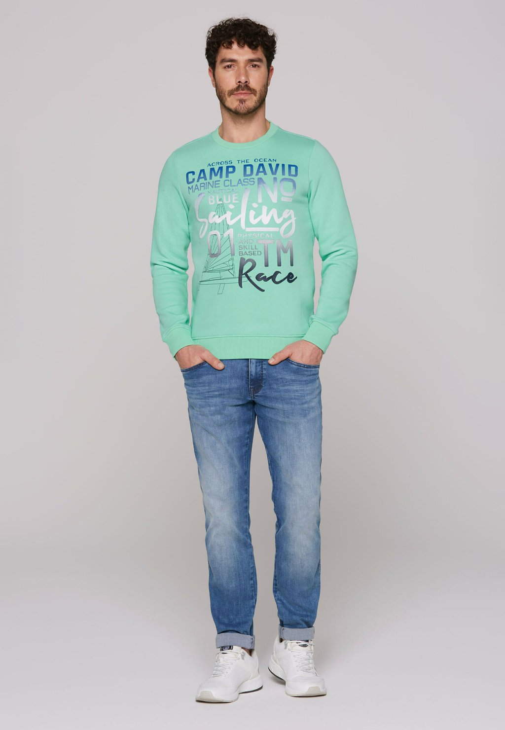 

Толстовка MIT PUFFPRINT Camp David, мятный