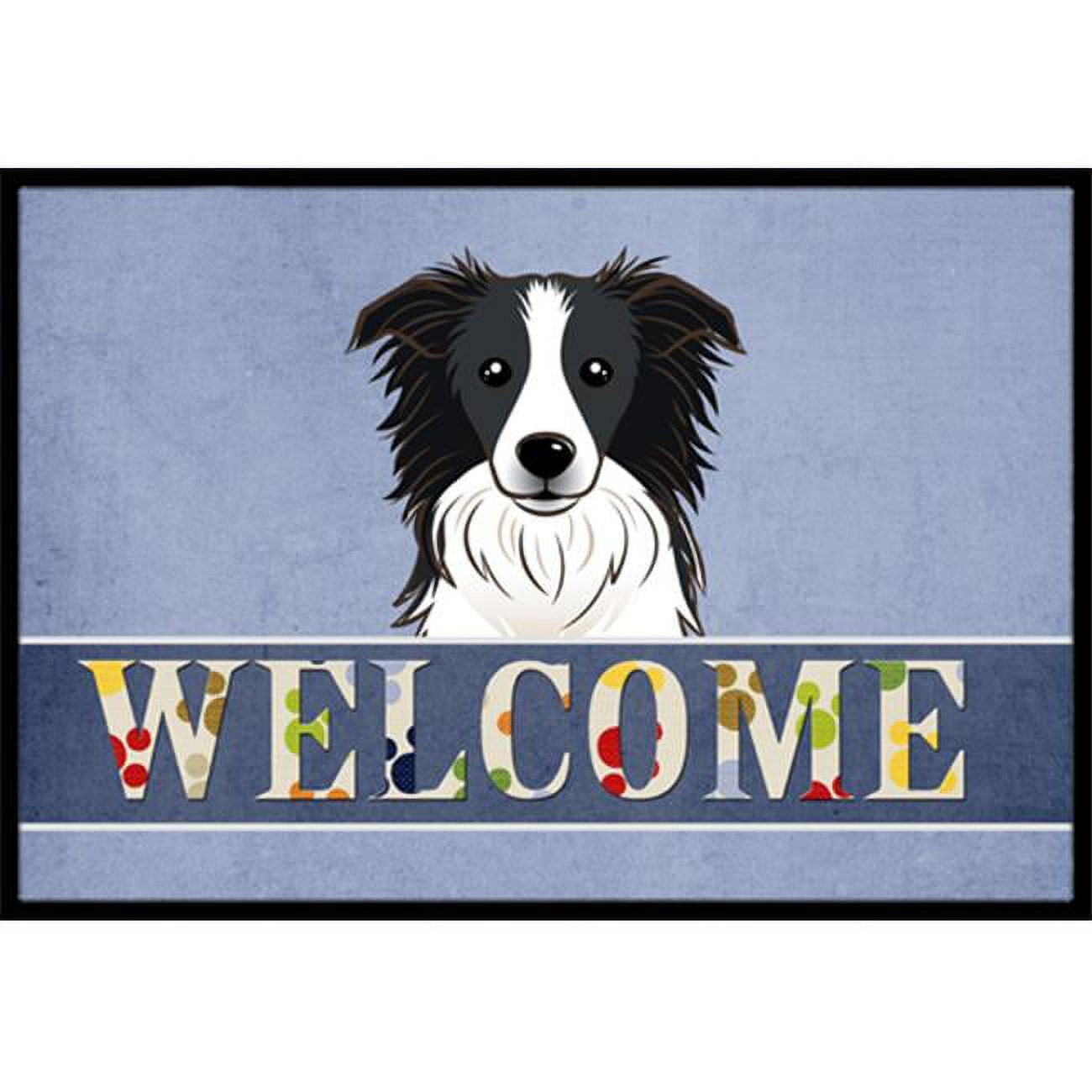 

Коврик придверный Carolines Treasures Welcome 18 x 27 дюймов, черный