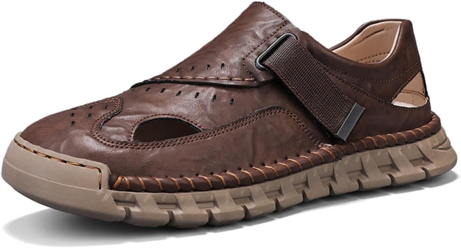 

Мужские спортивные сандалии, дышащие и удобные, подходят для походов, пляжа, повседневной носки и активного отдыха на свежем воздухе Aokisx, коричневый