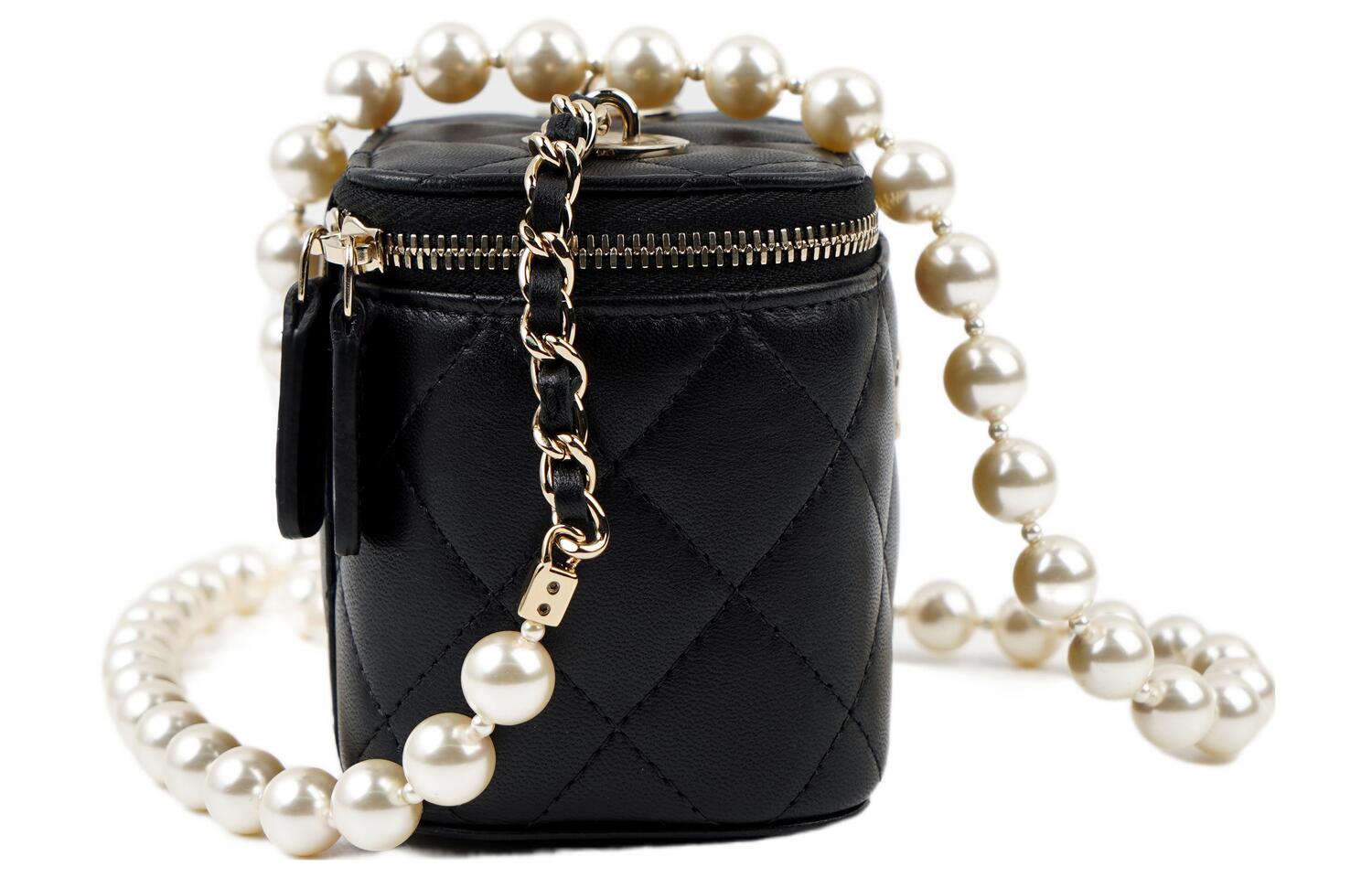 Овчинная сумка-коробка, наплечная сумка, через плечо женская черная CHANEL — фото 4