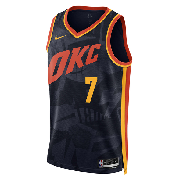 

Майка Nike Dri-FIT NBA Swingman Jersey 2023/24 City Edition 'Oklahoma City Thunder Chet Holmgren', синий