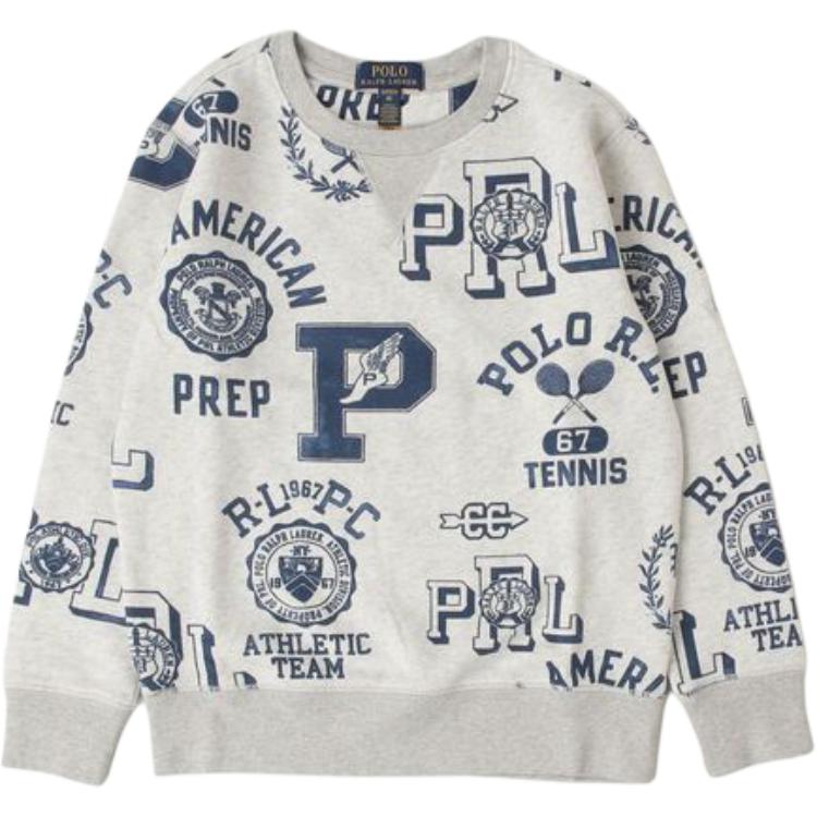 

Серый детский свитшот Polo Ralph Lauren
