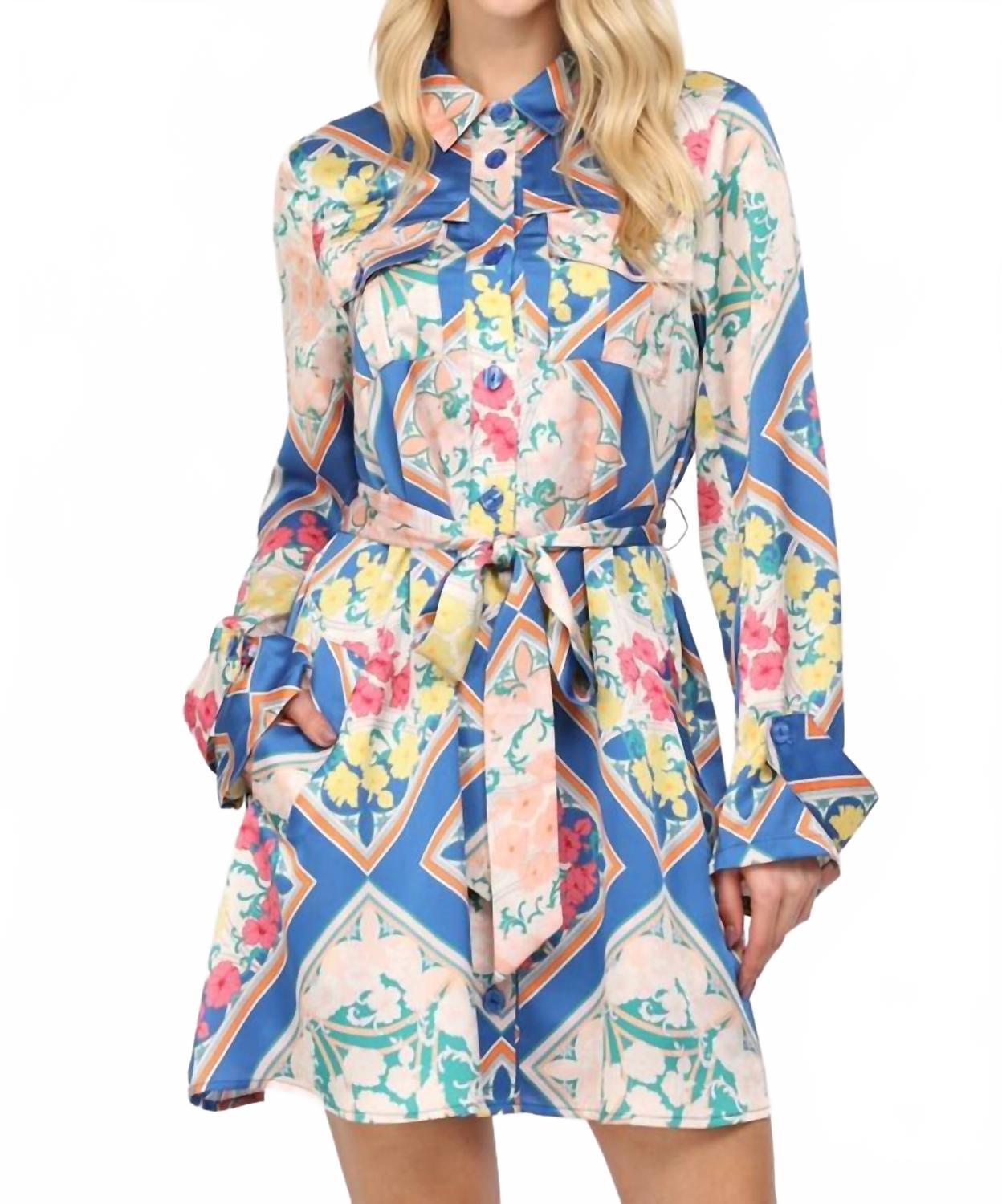 

FATE Платье-шарф королевского синего цвета