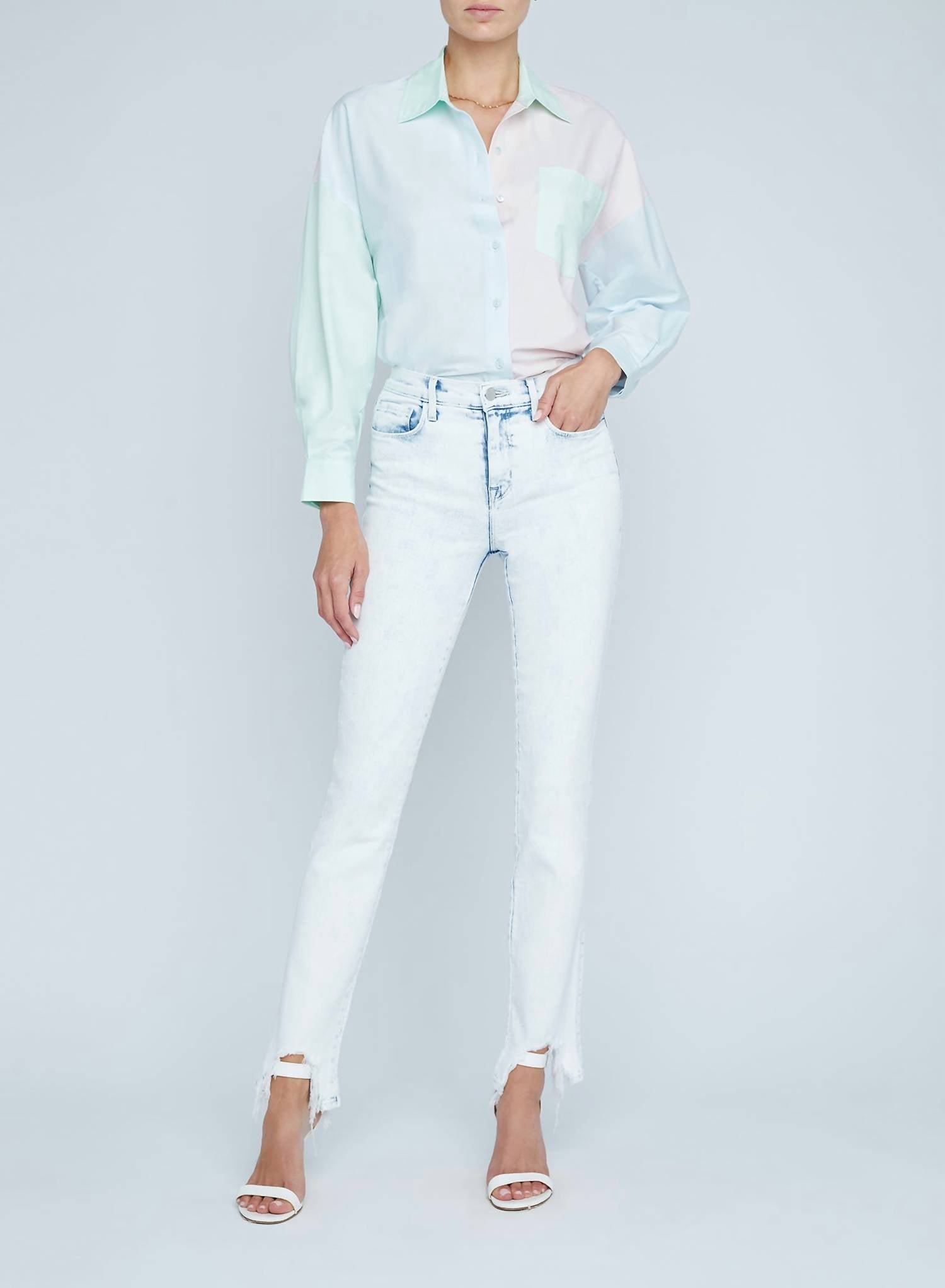 

Гармоничные облегающие джинсы Harmon Slim Straight в цвете Electra L'Agence, Electra