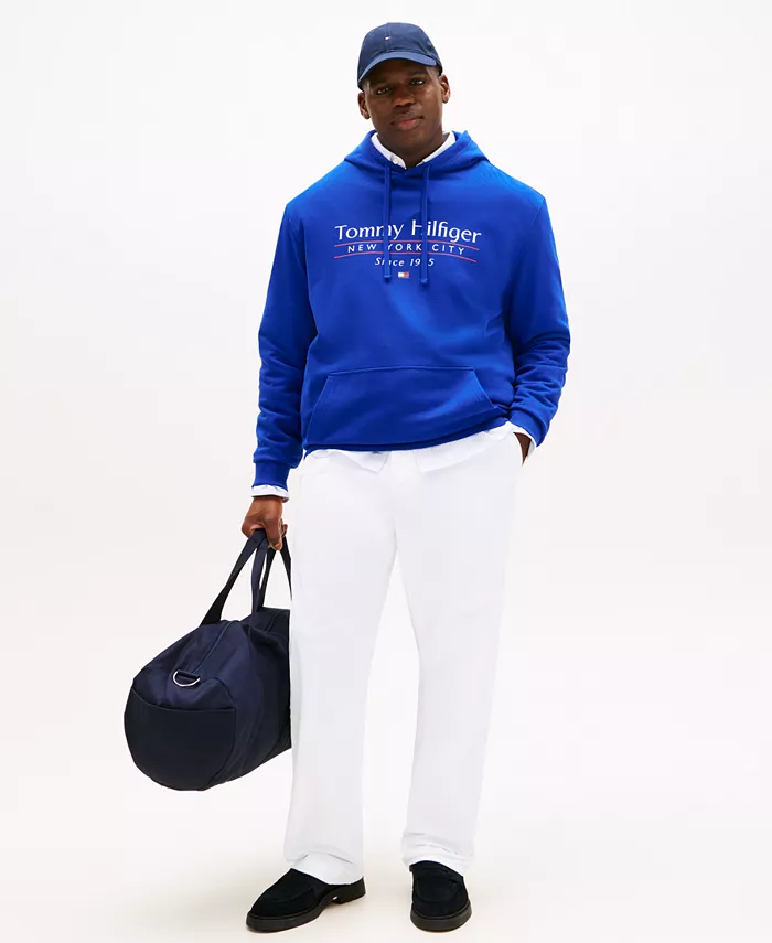 Мужские удобные брюки-чиносы TH Flex Stretch Custom-Fit больших размеров Tommy Hilfiger, белый — фото 4