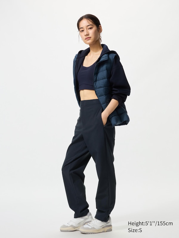 

Теплые эластичные брюки (укороченные) Uniqlo, 69 navy