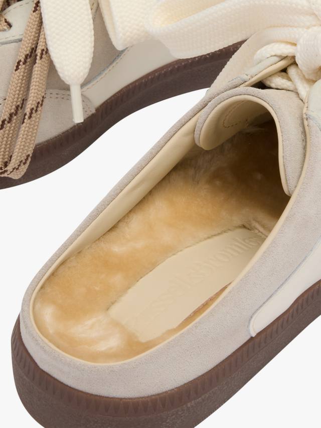 Нордические мюли из кожи с тонкой подошвой Russell & Bromley, White — фото 4