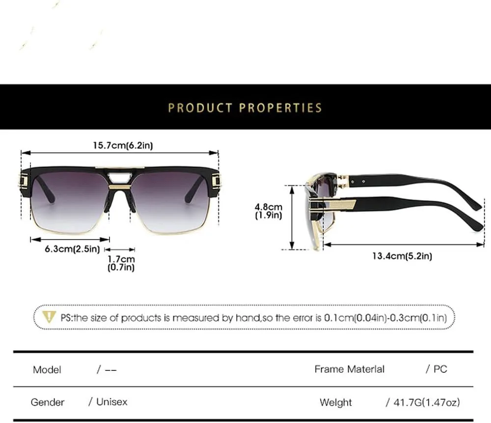 

Модные солнцезащитные очки для женщин и мужчин в винтажной оправе, количество линз, защитные очки с защитой от УФ-излучения UV400 TKKTLLT, Black Gradient Gray