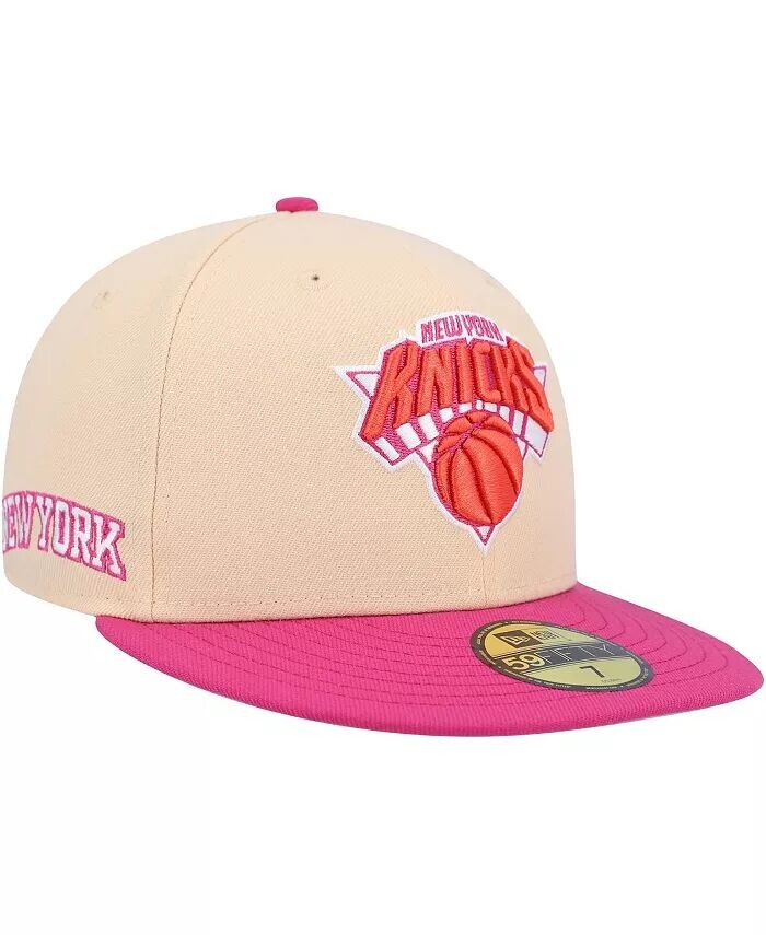 

Мужская оранжево-розовая приталенная шляпа New York Knicks Passion Mango 59FIFTY New Era, оранжевый