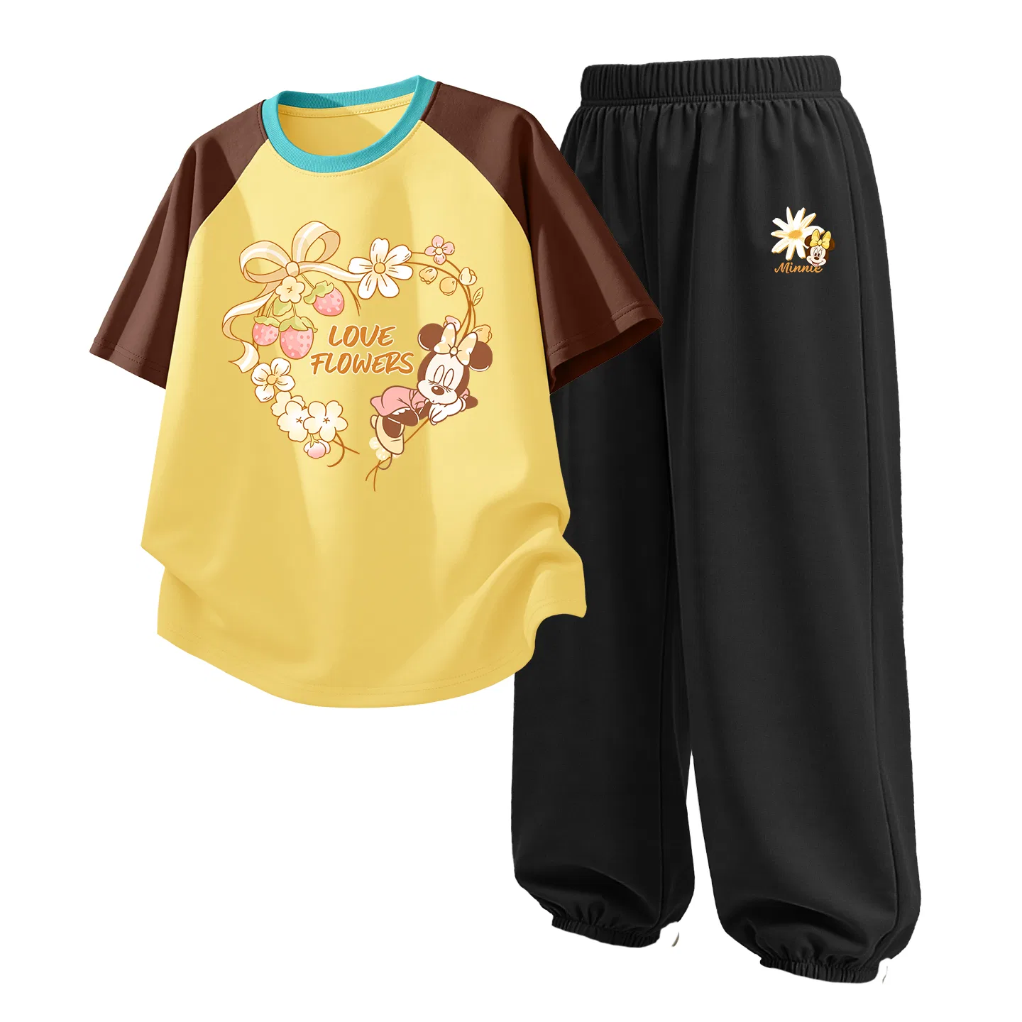 Детский спортивный костюм Casual Sportswear 2 Piece Set Disney, Di Hair Clip K Green Pink+Di Headband K Soft Pink — фото 4