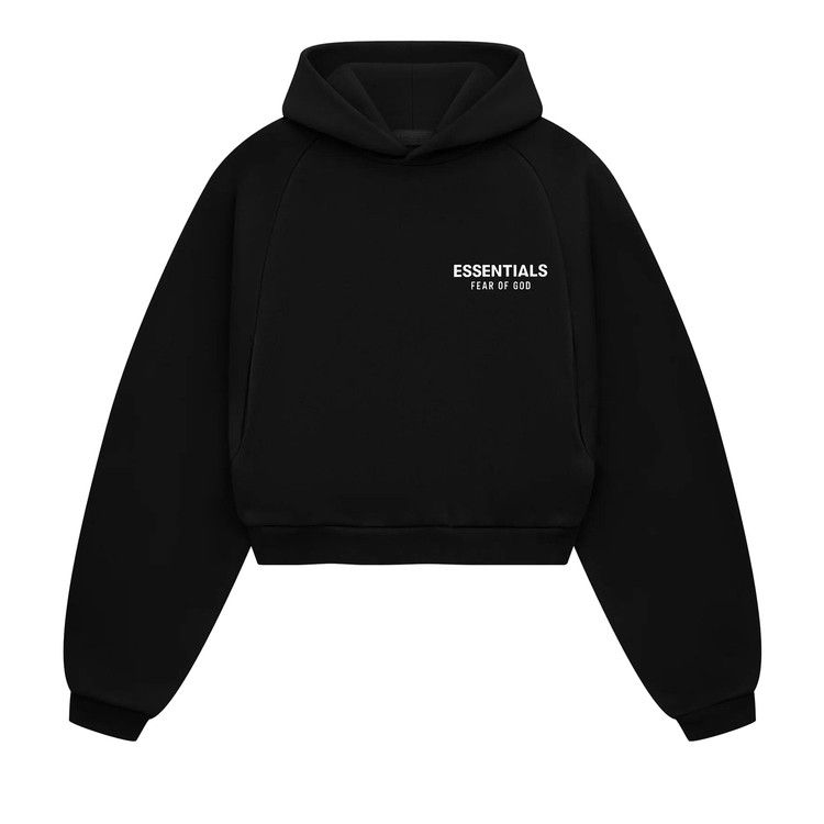 

Худи Fear of God Essentials Fleece Cropped Hoodie, Black