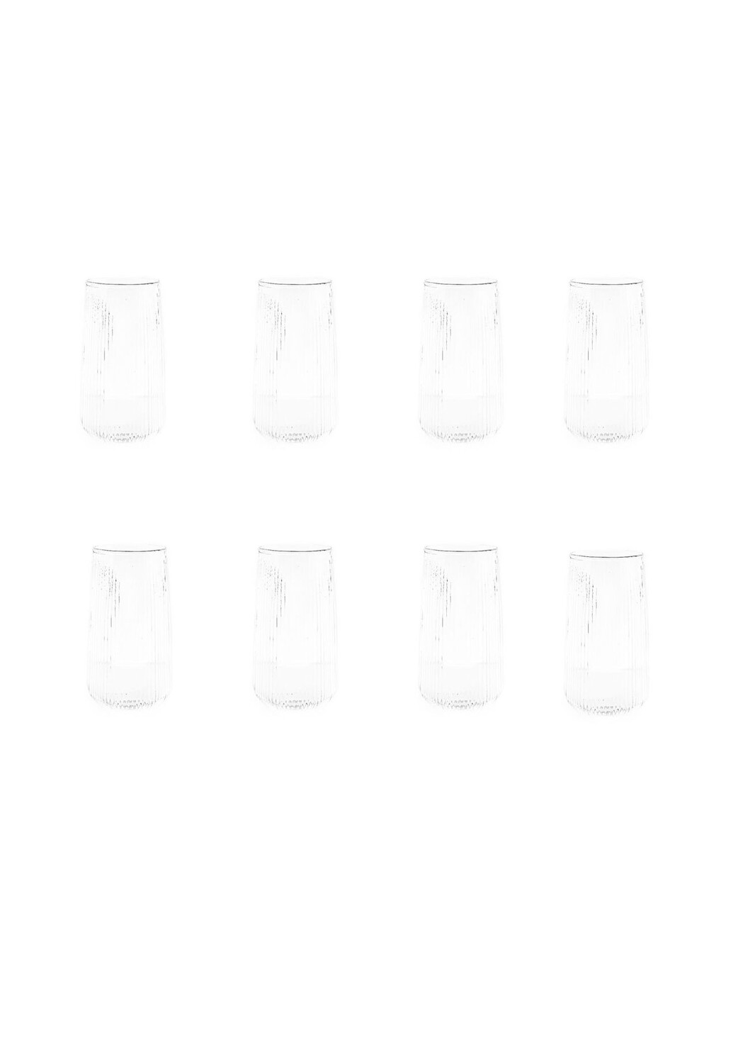 

Бокал для лонг-дринов в полоску Riffel Mulex, transparent set mit 8 gläsern