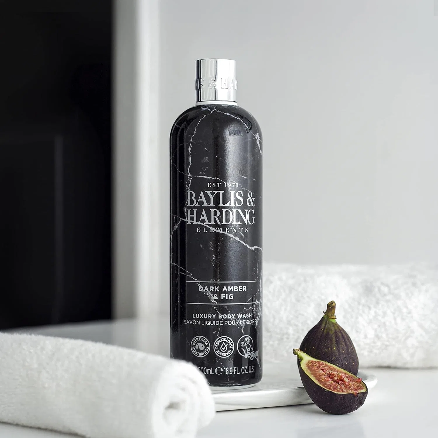 Набор роскошных гелей для душа Baylis & Harding Elements Dark Amber & Fig 500 мл, 4 шт. Baylis & Harding — фото 3