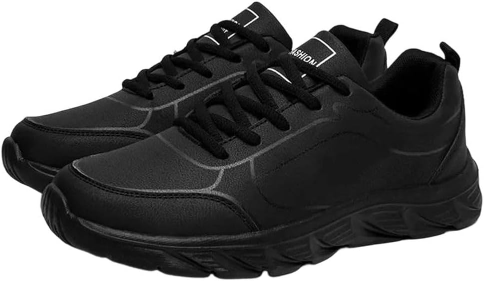 

Мужские беговые кроссовки Легкие мягкие кеды На открытом воздухе с противоскользящей подошвой Повседневная обувь для ходьбы Generic, черный