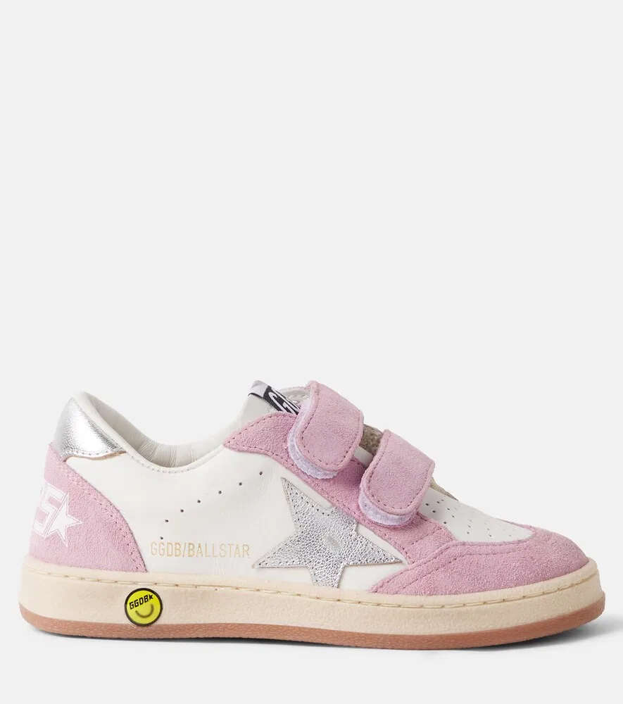 Кроссовки Ball Star из замши Golden Goose Kids, белый — фото 3
