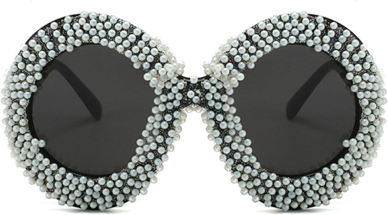 

Модные большие круглые солнцезащитные очки с стразами для женщин, полностью украшенные бриллиантами, в стиле панк, популярные солнцезащитные очки для мужчин, очки для активного отдыха mincl, Pearl&black