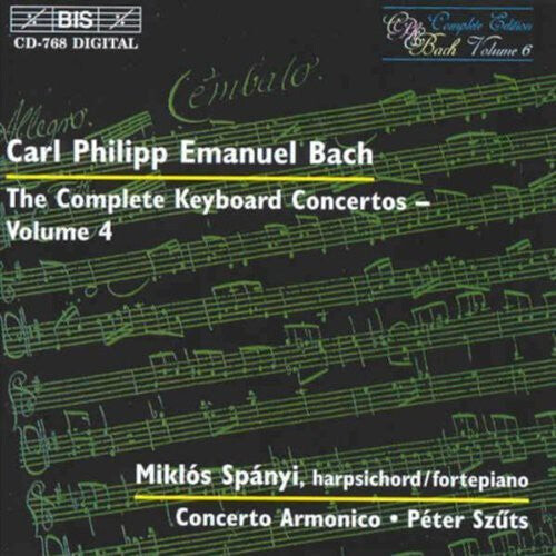 

CD диск Bach, C.P.E. / Spanyi / Szuts / Concerto Armonico: Complete Keyboard Concerti Iv