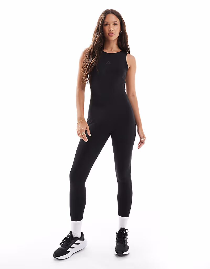

Боди Adidas performance Yoga motion черного цвета