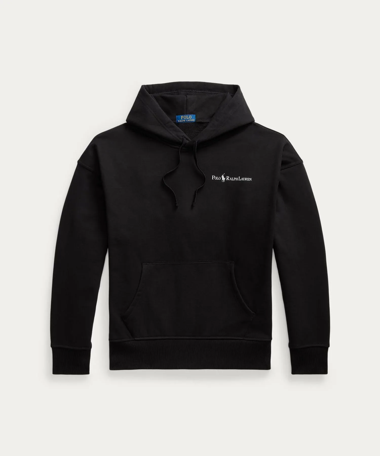 Толстовка с капюшоном и логотипом свободного кроя из флиса Polo Ralph Lauren, 001 Black — фото 2