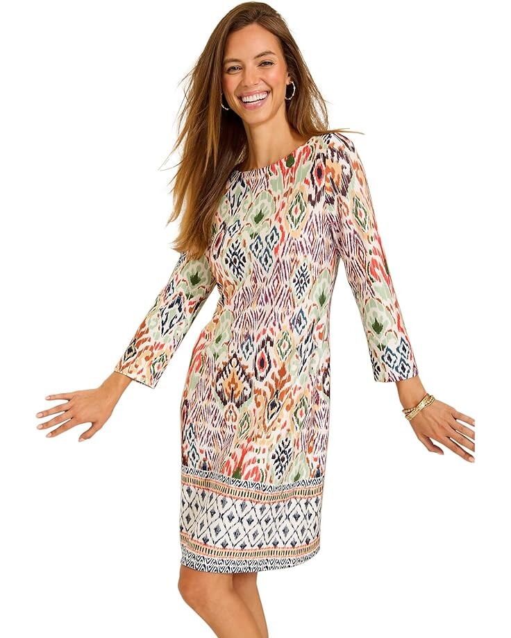 

Платье Tommy Bahama Reversible Darcy Vista Cove 3/4 Sleeve Dress, цвет White Sand