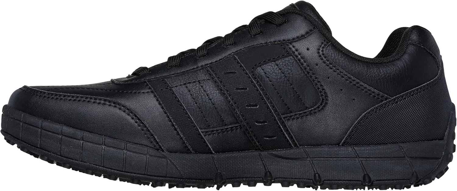 Мужские рабочие кроссовки Skechers Work Elston 2.0 Sr на шнуровке для работников пищевой промышленности, Black — фото 2