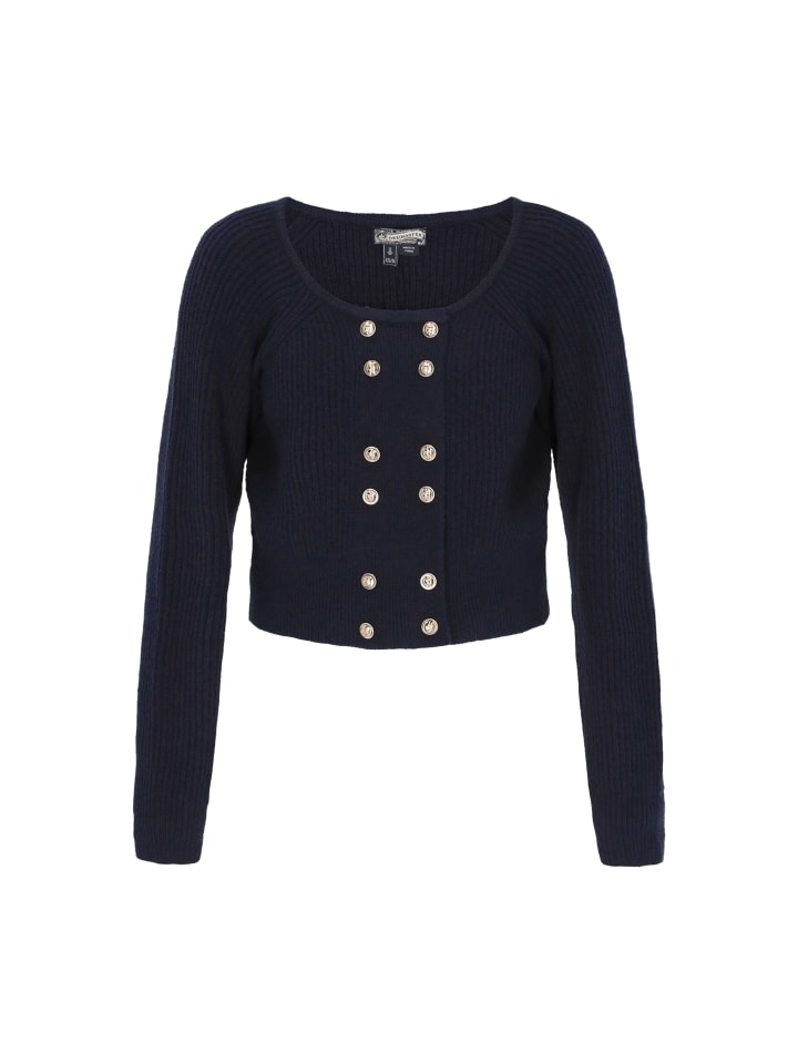 

Женский кардиган темно-синего цвета DreiMaster Vintage