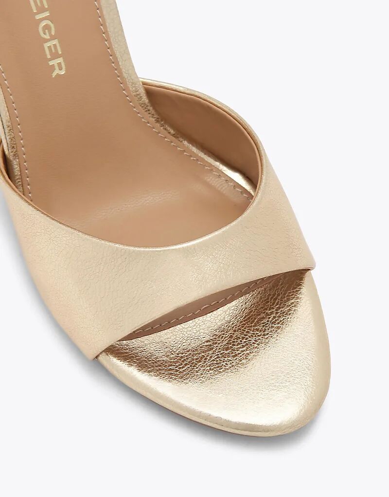 Босоножки на каблуке KG Kurt Geiger Serena в золоте — фото 3