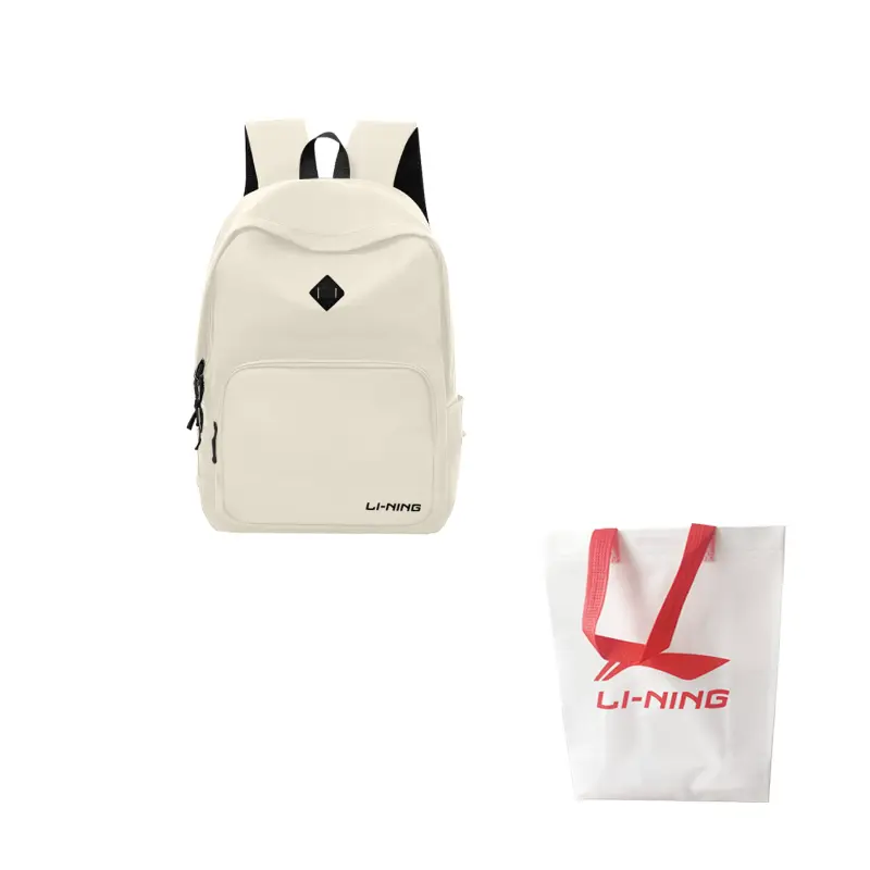 

LINING Полиэстеровый рюкзак унисекс белый, White