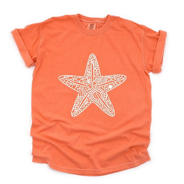 

Футболка Starfish mandala с принтом, окрашенная в стиле garment dyed Simply Sage Market, Bright Salmon, Зеленый, Футболка Starfish mandala с принтом, окрашенная в стиле garment dyed Simply Sage Market, Bright Salmon