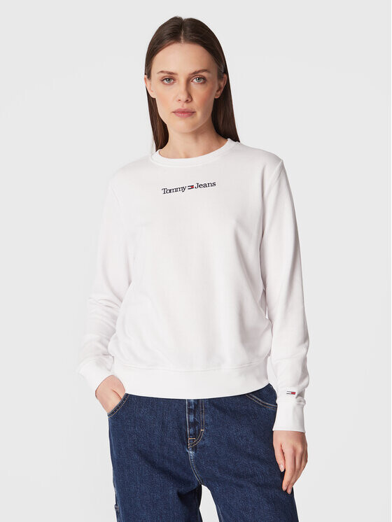 

Толстовка regular fit Tommy Jeans, белый