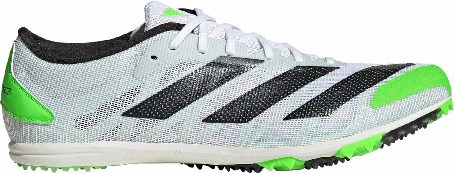 Кроссовки Adidas Unisex Adizero XCS Low (не для футбола), Ftwr White Night Met Solar Green