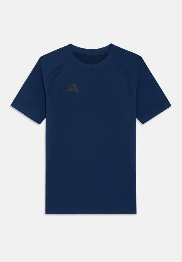 Футболка tiro travel tee унисекс, базовая футболка Adidas Performance, Team Navy Blue/Black