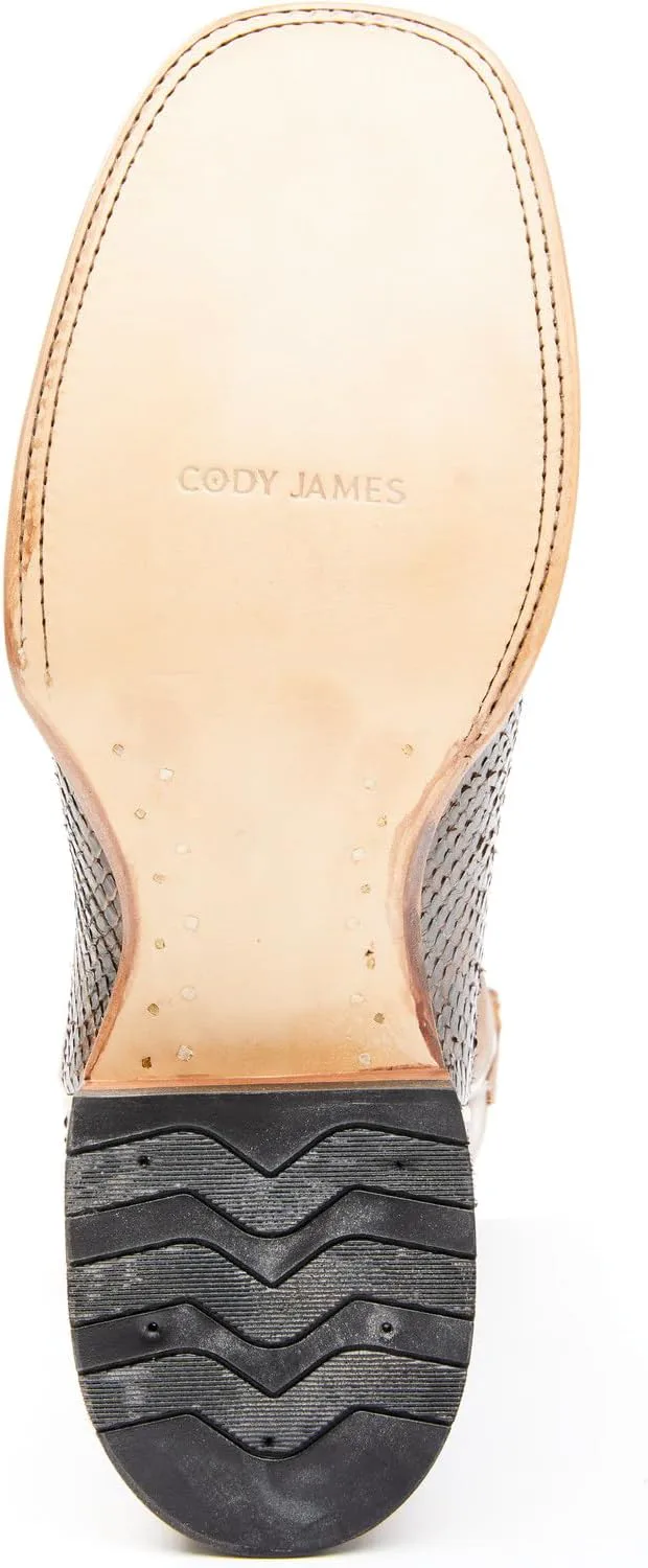 

Мужские вестерн-сапоги Cody James из экзотической питоновой кожи с широким квадратным носком - Bb42