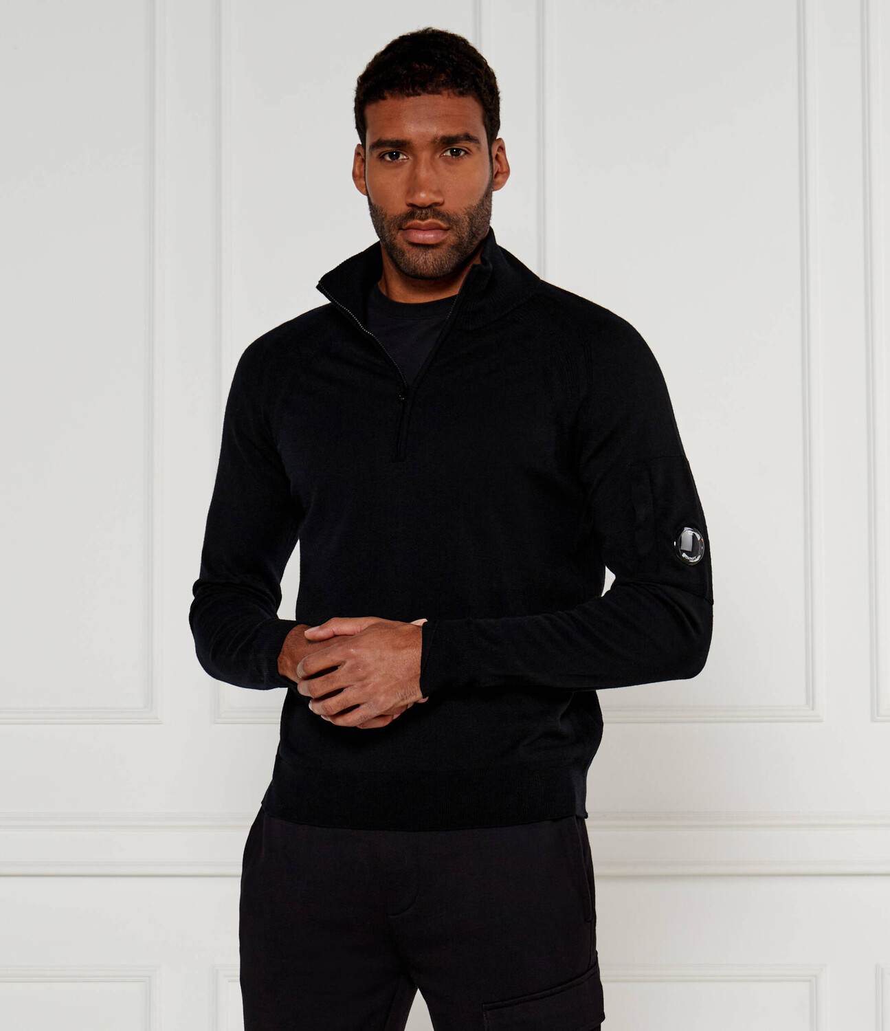 

Свитер из шерсти C.P. Company Regular Fit, черный