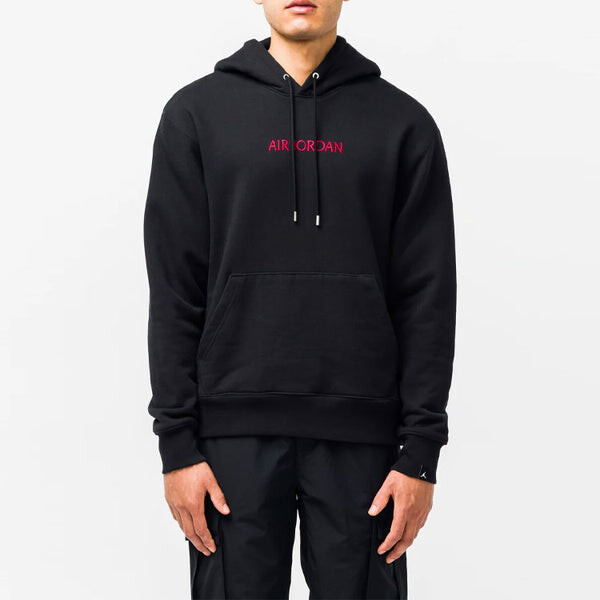 Толстовка Men's Air Jordan Logo Embroidered Sports Black, черный — фото 2