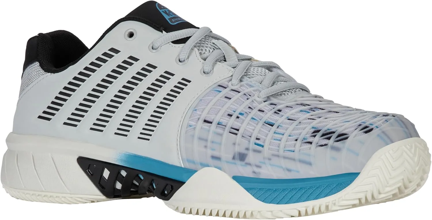 Мужские теннисные кроссовки K-Swiss Express Light 3 для падела, черный/голубой — фото 2