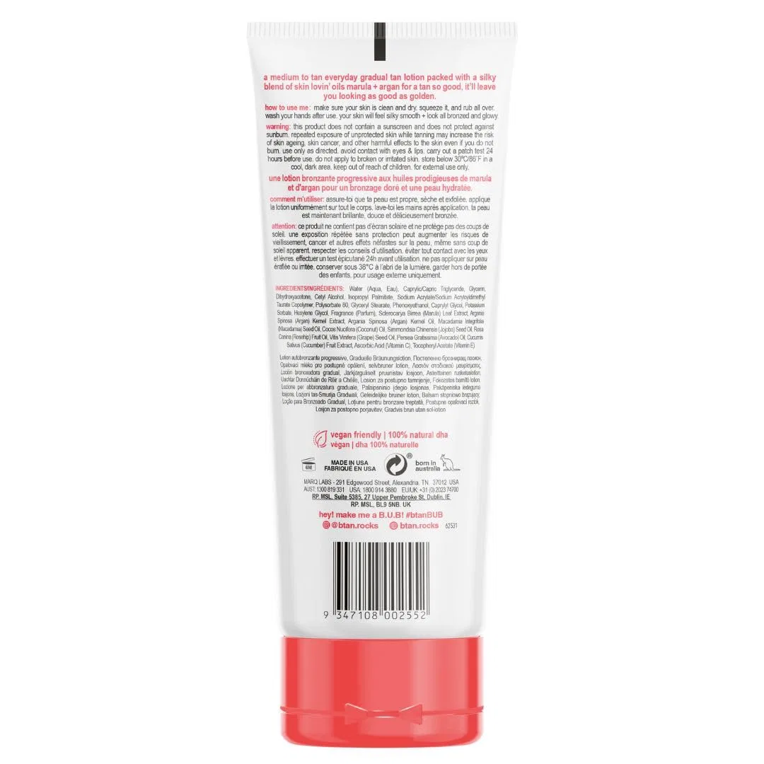 Лосьон для постепенного автозагара «Just Shut Up and Sun Kiss Me Everyday Glow Lotion» от b.tan B.Tan — фото 2