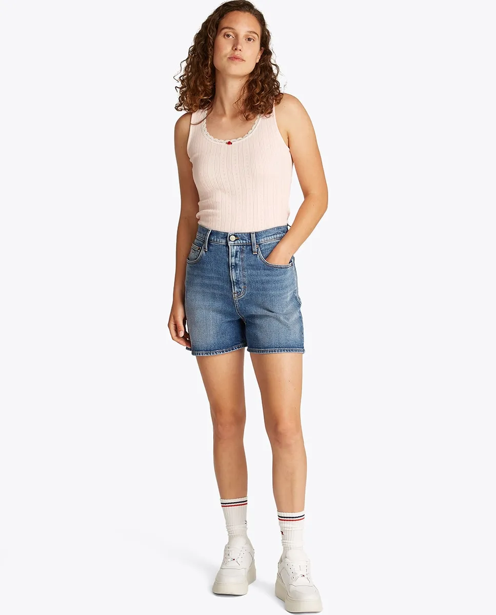 

Женские шорты от fit Mom Tommy Jeans, синий