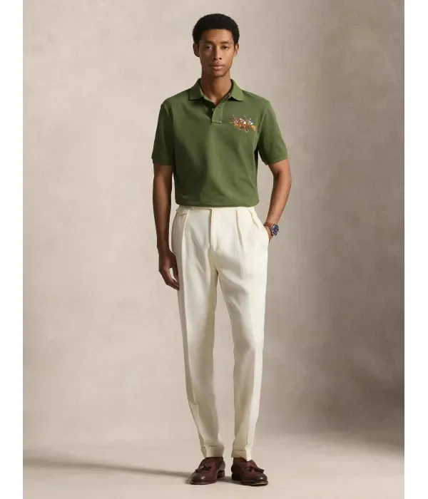 Полюс classic fit Polo Ralph Lauren, оливково-зеленый — фото 2
